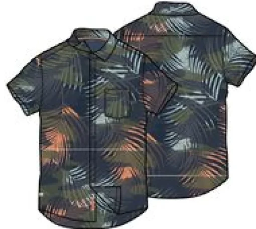 365 Recycled Active Shirt - Palm Camo Apricot