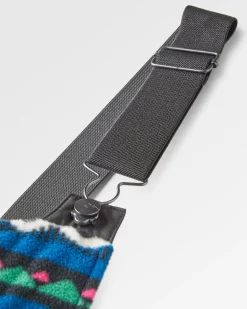 Ace Recycled Polar Fleece Overalls - Mountain Geo Tidal Blue