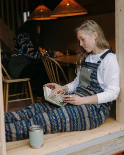 Ace Recycled Polar Fleece Overalls - Mountain Geo Multi