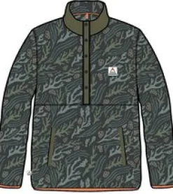 Adrift Recycled Polar Fleece - Ocean Current Black