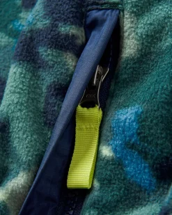 Adrift Recycled Polar Fleece - Alpine Camo Rain Forest