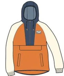 Alexander Recycled Polar Hooded Fleece - Sunrise Orange