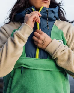 Alexander Recycled Polar Hooded Fleece - Green Spruce