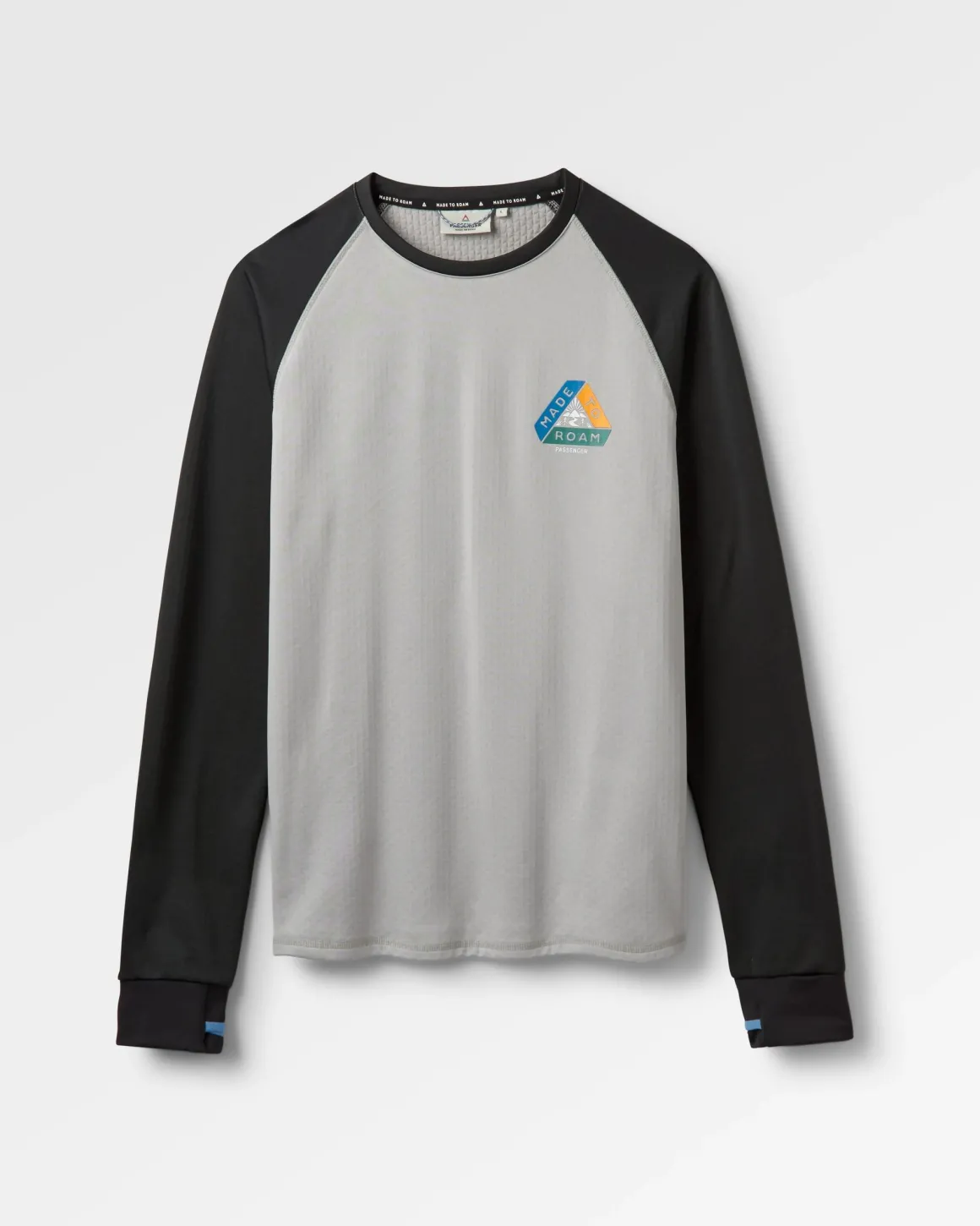 Alpine Recycled Base Layer Long Sleeve T-Shirt - Black/Grey