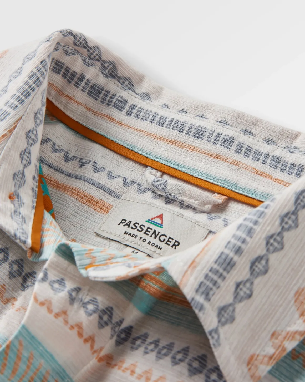 Amboro Organic Cotton Long Sleeve Shirt - Patchwork Stripe Birch