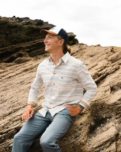 Amboro Organic Cotton Long Sleeve Shirt - Patchwork Stripe Birch