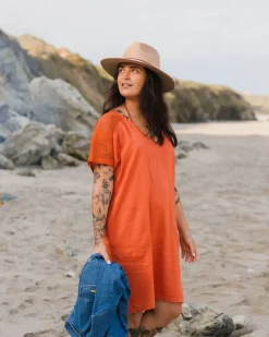 Ambrose Oversized Dress - Burnt Orange