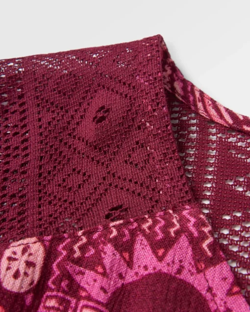 Ambrose Oversized Dress - Vintage Patchwork Wine