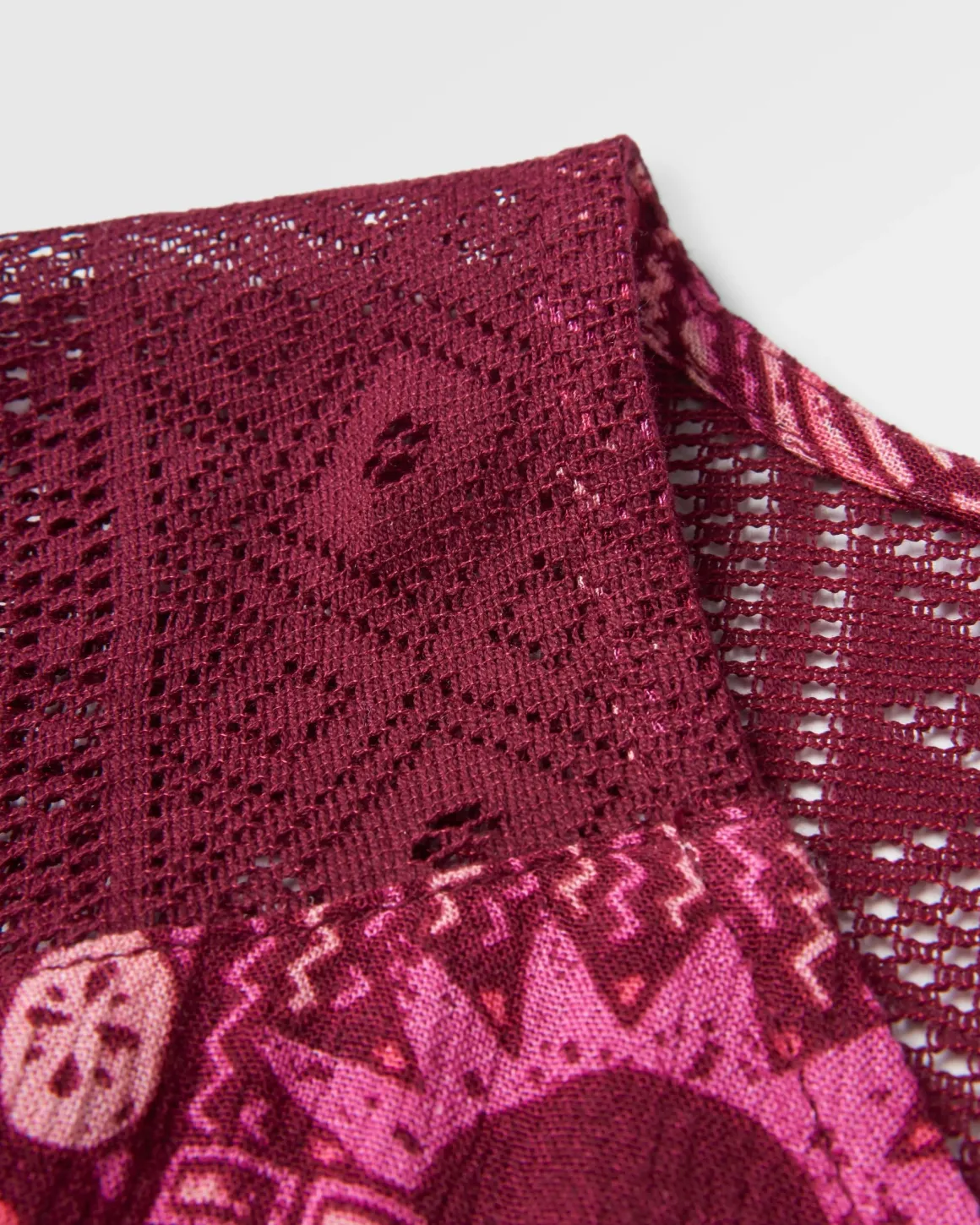 Ambrose Oversized Dress - Vintage Patchwork Wine