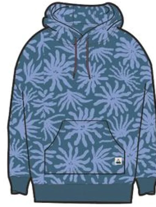 Arame Organic Cotton Hoodie - Seaweed Blue Steel