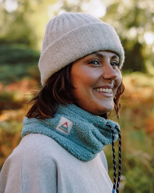 Ash Recycled Sherpa Fleece Neck Gaiter - Arctic