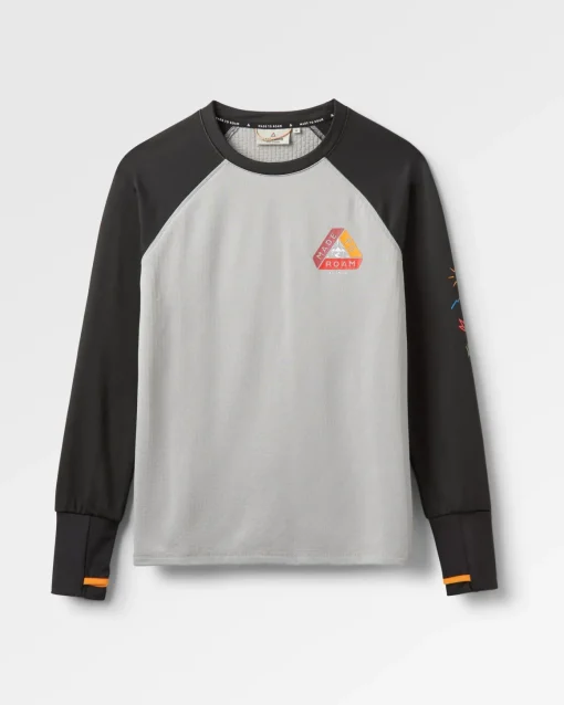 Atlantis Recycled Base Layer Long Sleeve T-Shirt - Black/Grey Marl