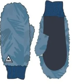 Avalanche Recycled Sherpa Mittens - Abstract Mountain Blue Steel