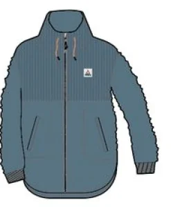 Awaken Recycled Deep-Pile Sherpa Fleece - Washed Blue