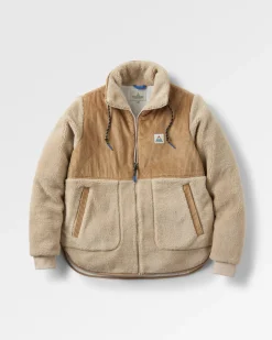 Awaken Recycled Deep-Pile Sherpa Fleece - Feather/Biscuit