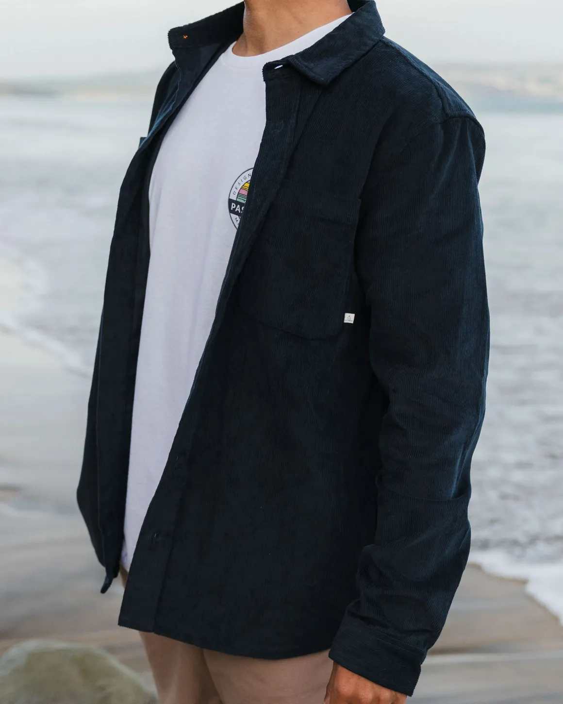 Backcountry Corduroy Long Sleeve Shirt - Deep Navy