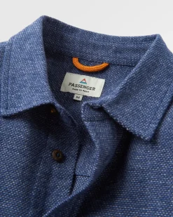 Backcountry Long Sleeve Flannel Shirt - Rich Navy/Birch