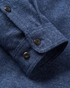 Backcountry Long Sleeve Flannel Shirt - Rich Navy/Birch