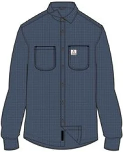 Backcountry Long Sleeve Flannel Shirt - Rich Navy/Birch