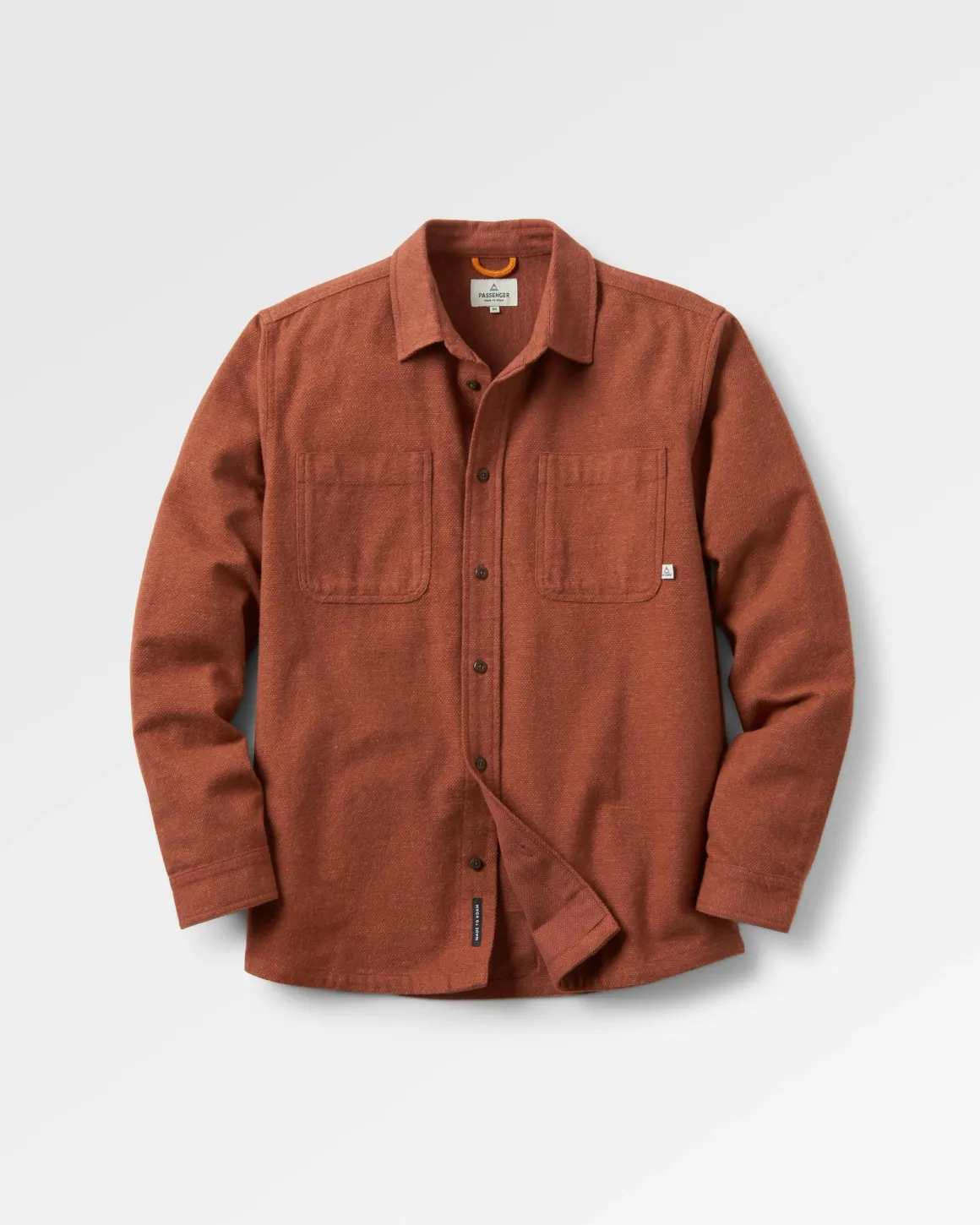 Backcountry Long Sleeve Flannel Shirt - Cappuccino/Dusty Ochre