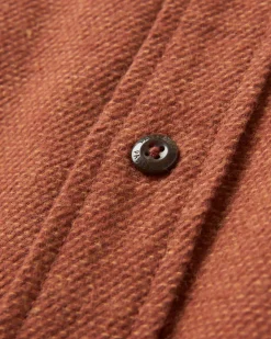 Backcountry Long Sleeve Flannel Shirt - Cappuccino/Dusty Ochre