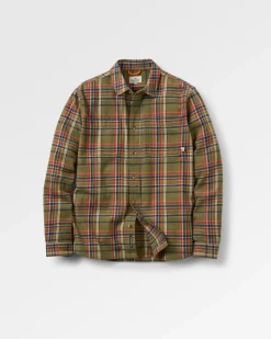 Backcountry Long Sleeve Shirt - Khaki Green Check