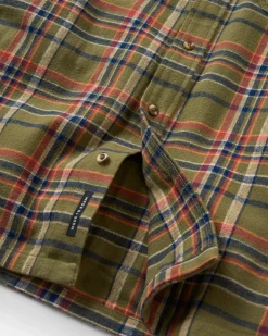 Backcountry Long Sleeve Shirt - Khaki Green Check