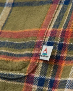 Backcountry Long Sleeve Shirt - Khaki Green Check