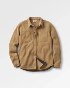 Backcountry Recycled Sherpa Fleece Long Sleeve Shirt - Biscuit