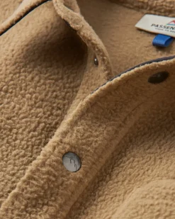 Backcountry Recycled Sherpa Fleece Long Sleeve Shirt - Biscuit