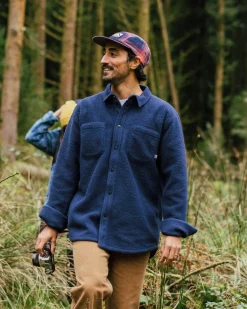 Backcountry Recycled Sherpa Fleece Long Sleeve Shirt - Rich Navy