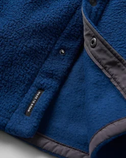 Backcountry Recycled Sherpa Fleece Long Sleeve Shirt - Rich Navy