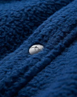 Backcountry Recycled Sherpa Fleece Long Sleeve Shirt - Rich Navy