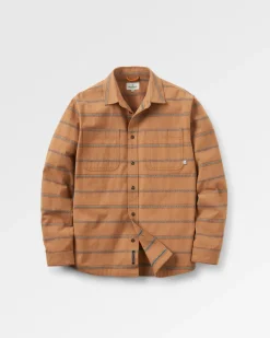 Backcountry Stripe Long Sleeve Shirt - Toffee Jacquard
