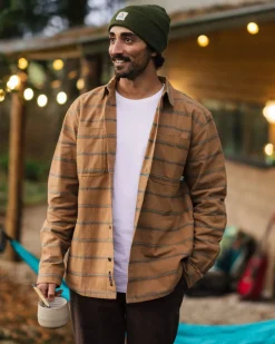 Backcountry Stripe Long Sleeve Shirt - Toffee Jacquard