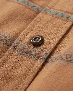 Backcountry Stripe Long Sleeve Shirt - Toffee Jacquard