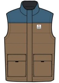 Baltic Recycled Insulated Vest - Toffee/Blue Steel