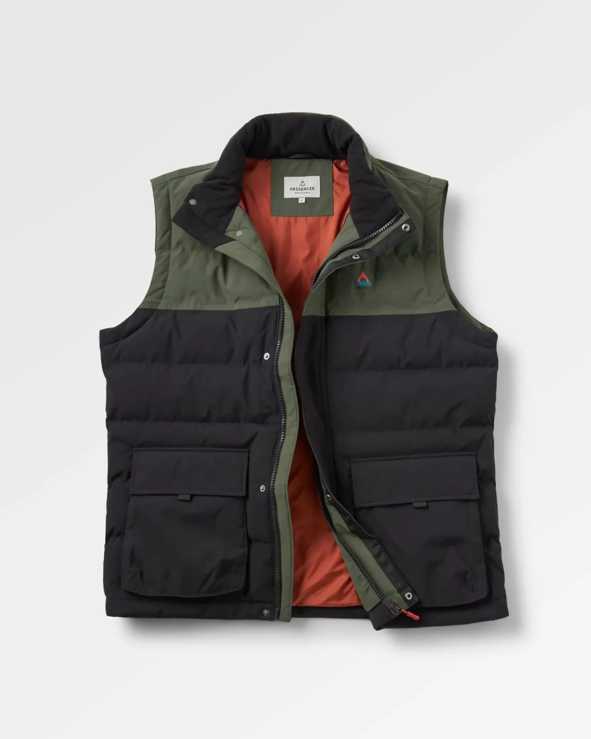 Baltic Recycled Insulated Vest - Black/Khaki