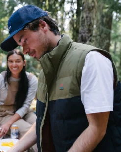 Baltic Recycled Insulated Vest - Black/Khaki