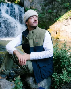 Baltic Recycled Insulated Vest - Black/Khaki