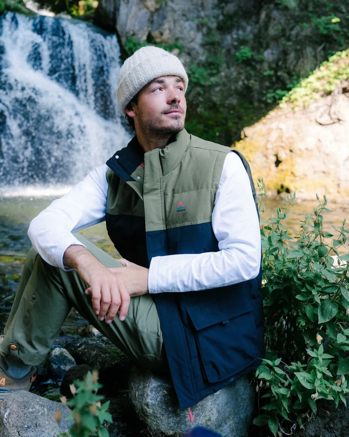 Baltic Recycled Insulated Vest - Black/Khaki