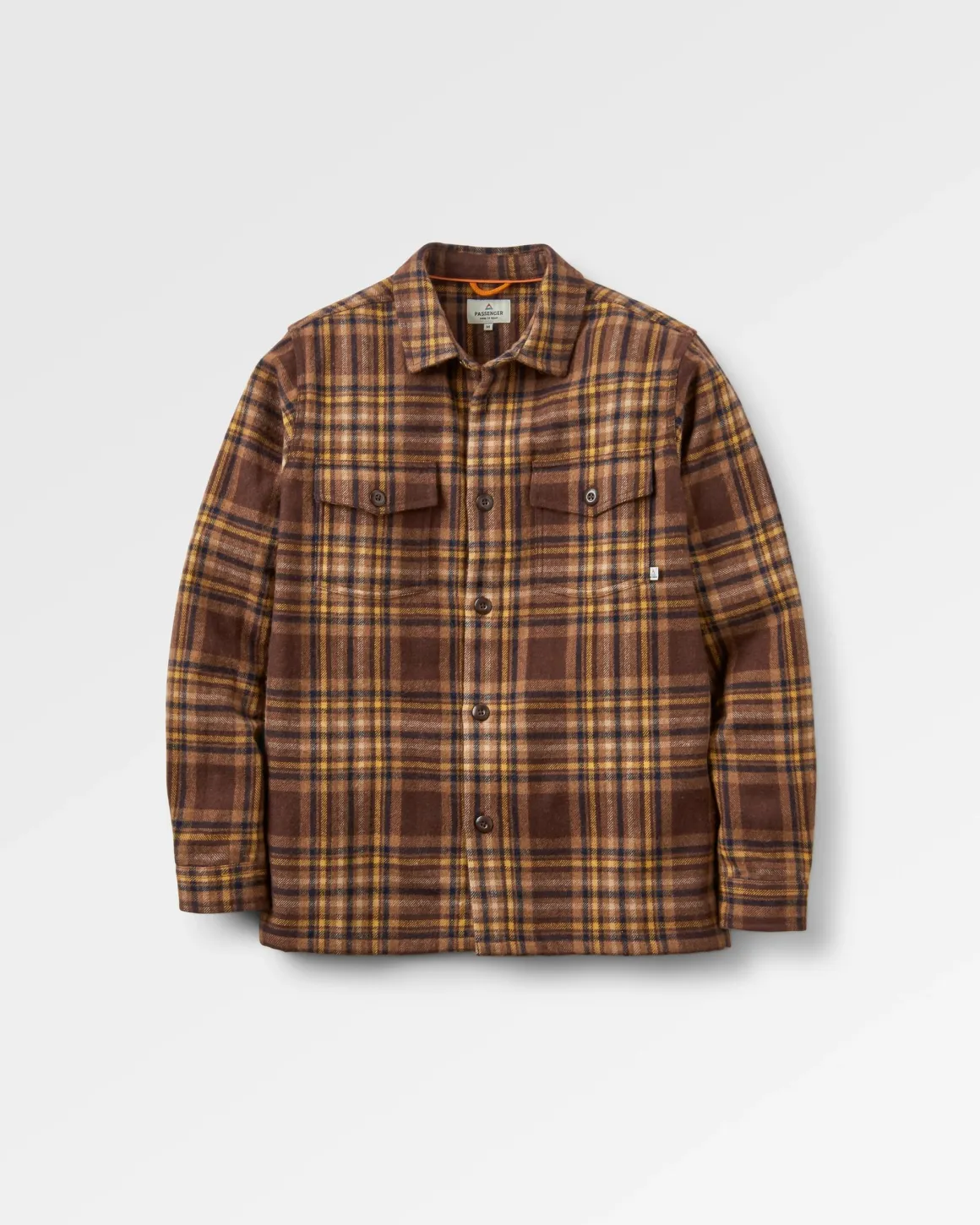 Barren Shirt Jacket - Brown/Mustard Check