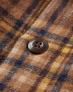 Barren Shirt Jacket - Brown/Mustard Check