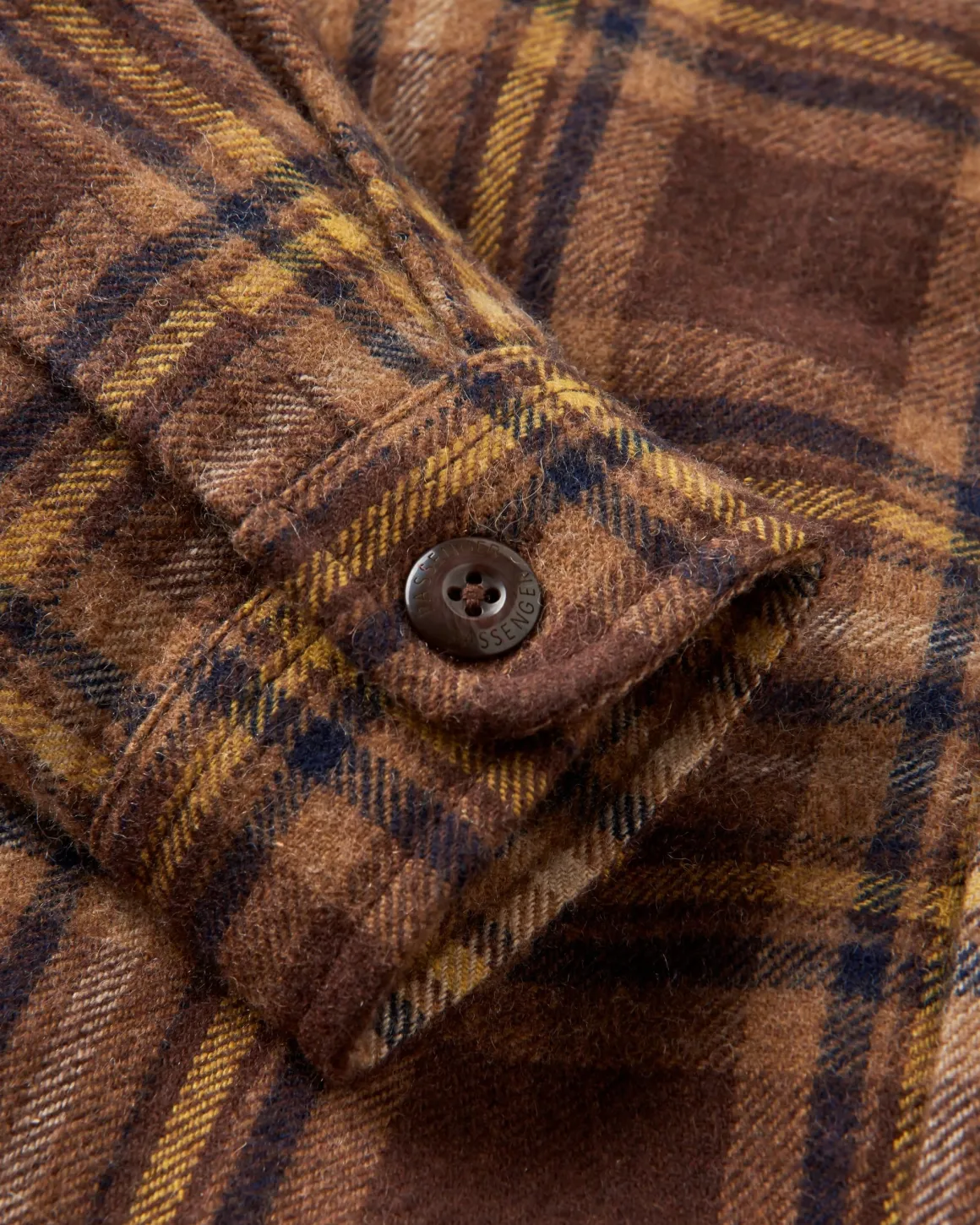 Barren Shirt Jacket - Brown/Mustard Check