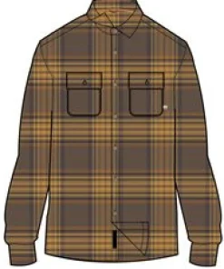 Barren Shirt Jacket - Brown/Mustard Check