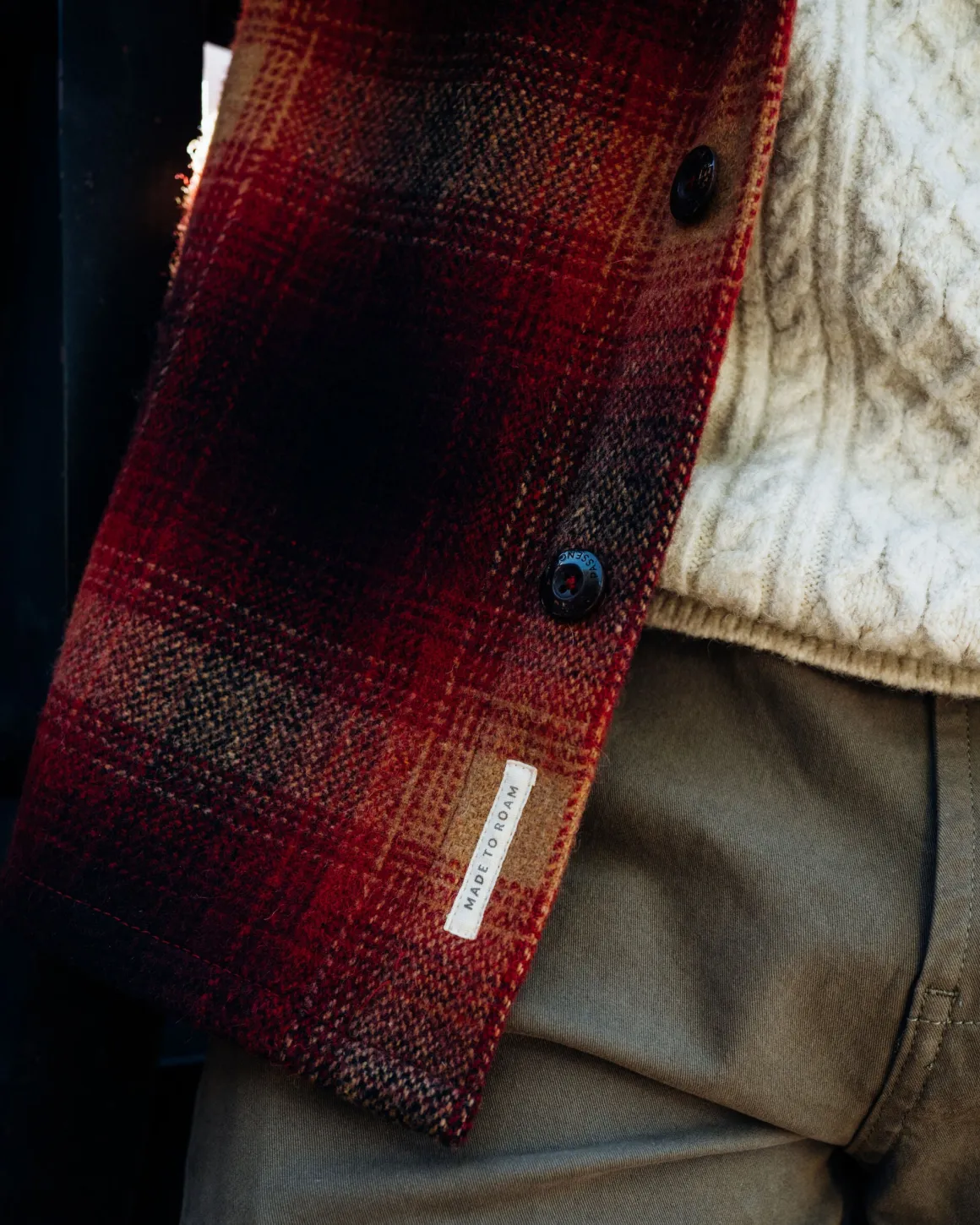 Barren Shirt Jacket - Wine