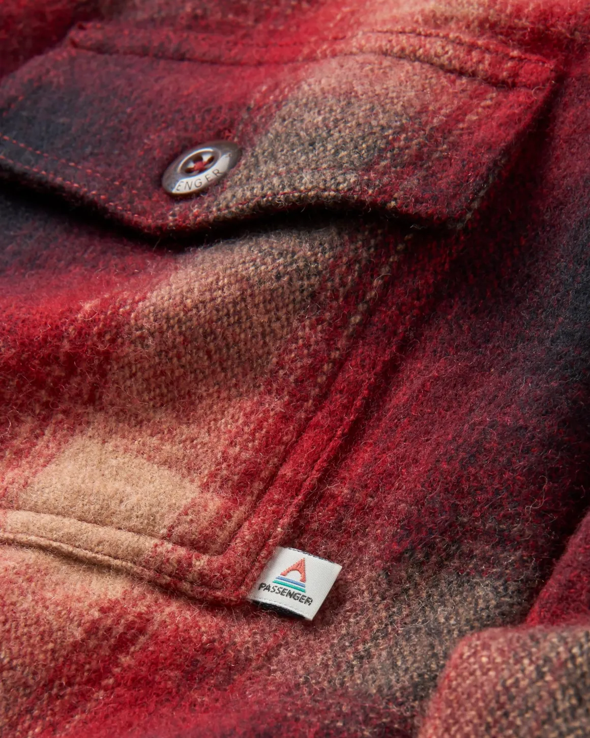 Barren Shirt Jacket - Wine