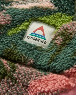 Beaumont Recycled Sherpa Hooded Fleece - Abstract Mountain Fir Tree