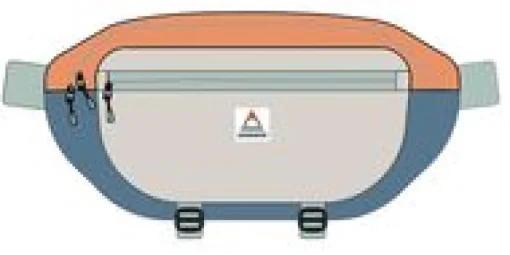 Boondocker Recycled Hip Pack - Apricot Multi