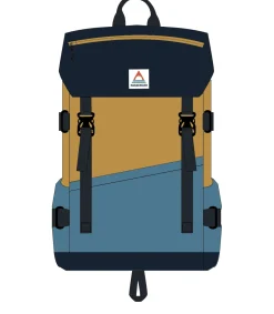 Boondocker Recycled 26L Backpack - Honey/Dark Denim/Rich Navy